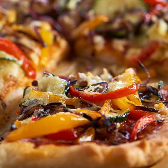 roast veg wood fired pizza