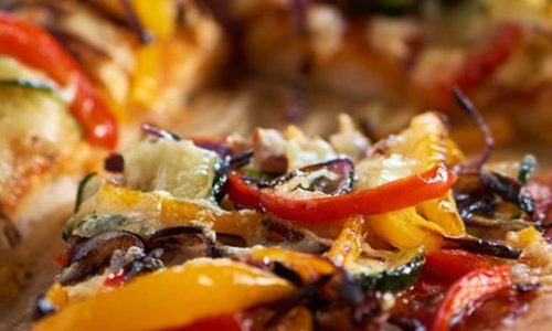 roast veg wood fired pizza